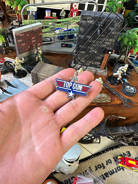 ミリタリーピンバッジ （トップガン/ウイング/Sサイズ） TOP GUN 映画