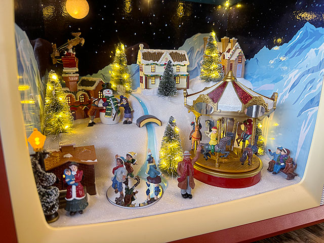 クリスマス レトロTV ミュージカルマシーン （LEDライト＆ミュージック