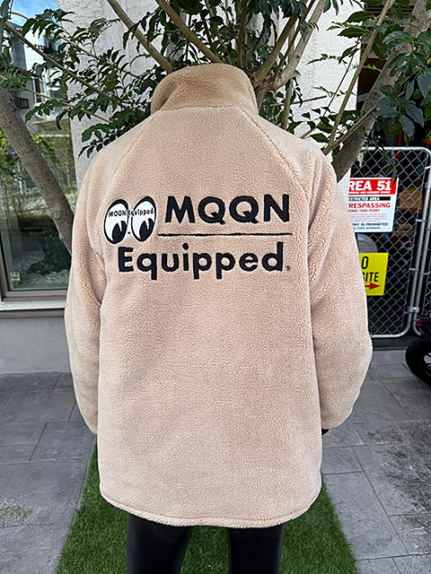 ムーンイクイップド ボア コーチジャケット （ベージュ） （Lサイズ