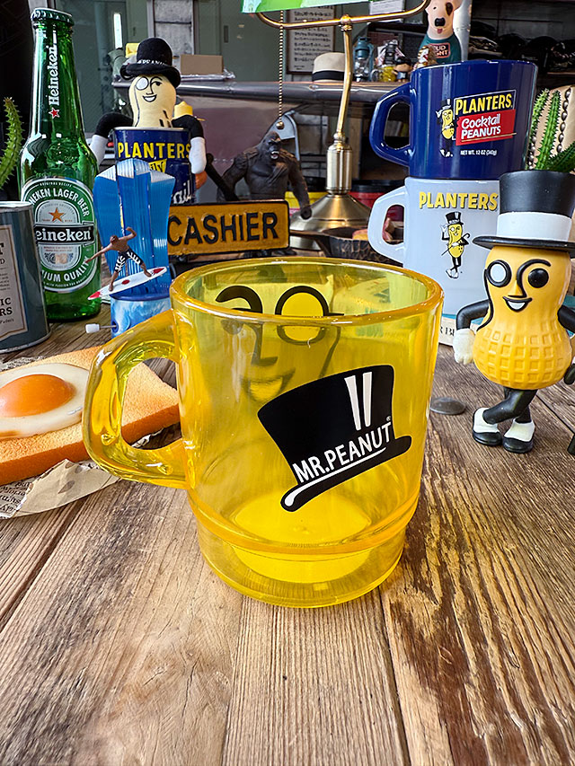 プランターズ ミスターピーナッツ スタッキングマグ （クリアイエロー