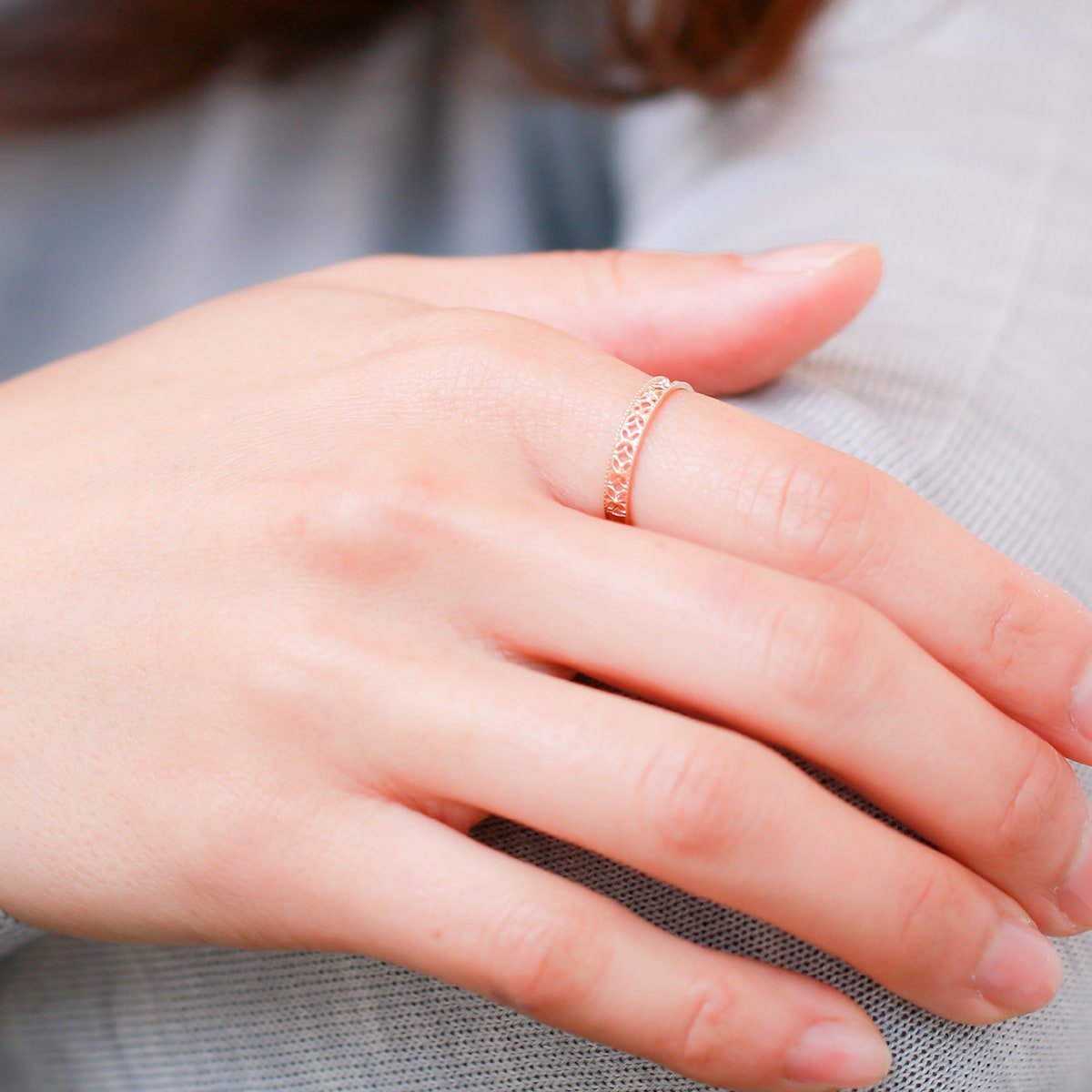 cococaru（ココカル） 指輪 レディース リング 地金 リング k10