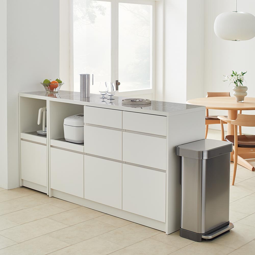 dinos（ディノス） スライド キッチンボード コンセント付 キッチン 棚