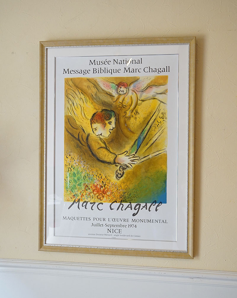 ヴィンテージ マルク シャガール画「審判の天使」1974年 リトグラフ