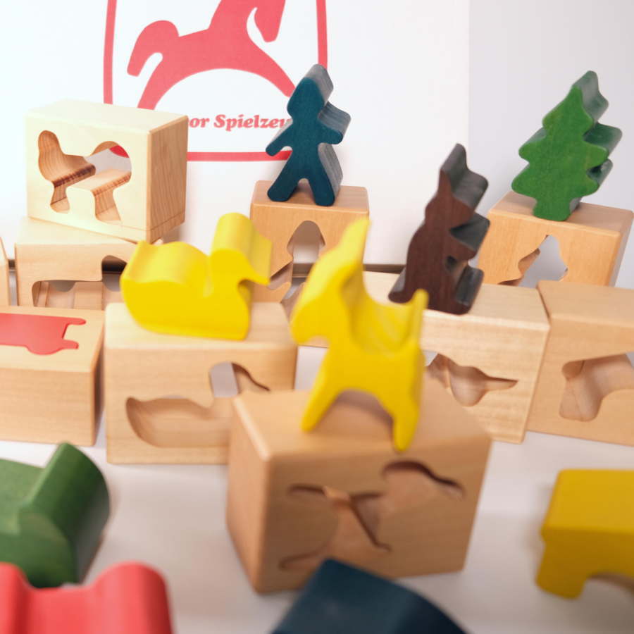 ハバ（HABA） はめ絵 大 14ピース デコア スイス 木のおもちゃ 積木