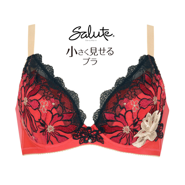 サルート（SALUTE） ワコール 96G ブラジャー 小さく見せるブラ BTJ296