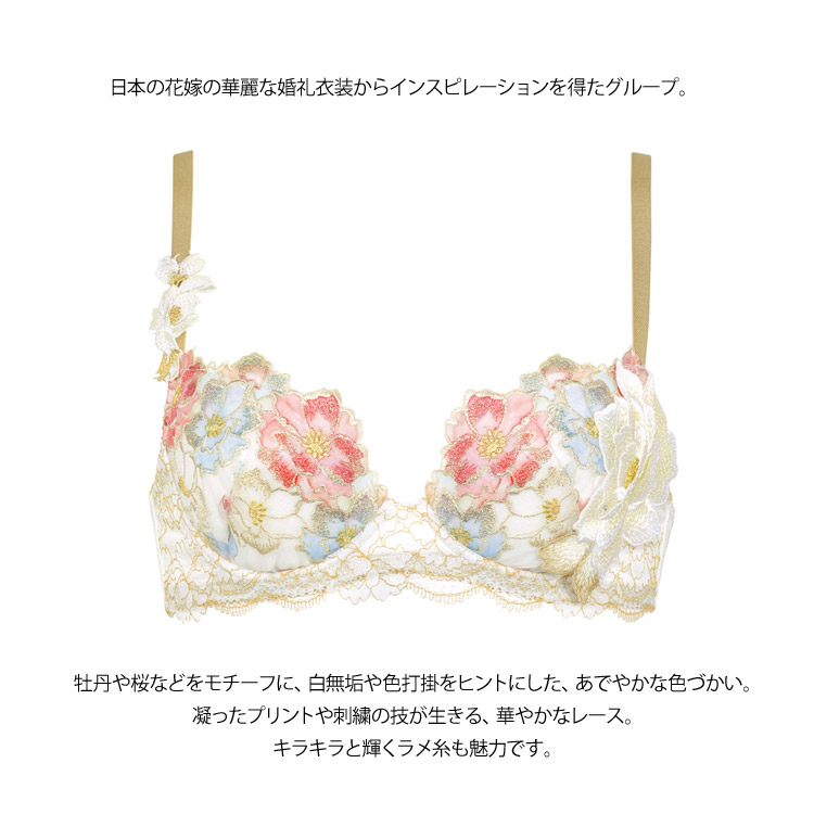 サルート（SALUTE） ワコール 03G P-up ブラジャー DEFカップ プッシュ