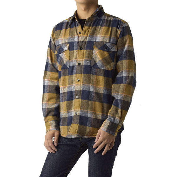 FLAG ON CREW メンズ ネル シャツジャケット チェックシャツ 裏ボア