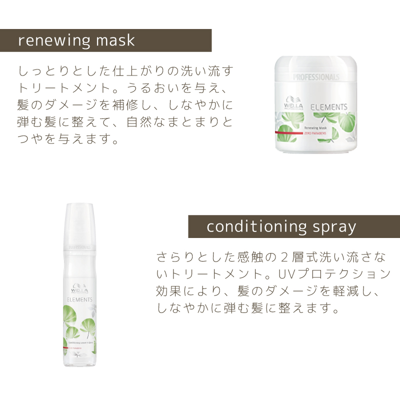 エレメンツ ウエラ R シャンプー 250ml 植物由来のシャンプー 乾燥肌