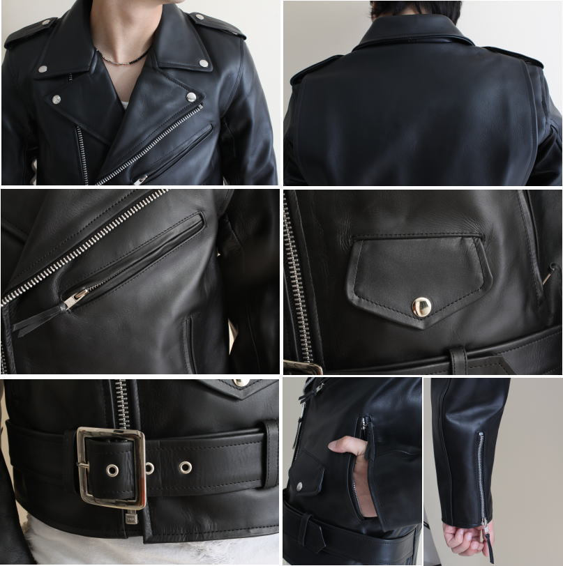 フリーダムレザー ライダースジャケット 本革 メンズ バイク用品