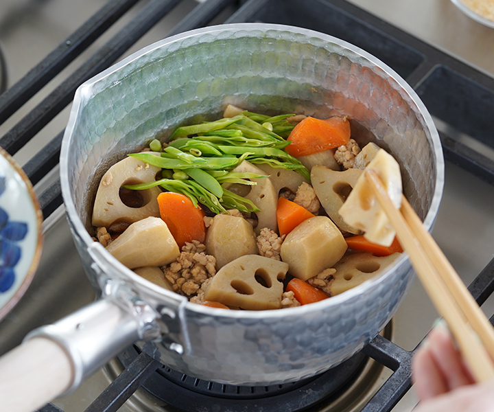 姫野作． 本手打アルミ行平鍋 深型 5寸 雪平鍋 板厚3.5mm 日本製