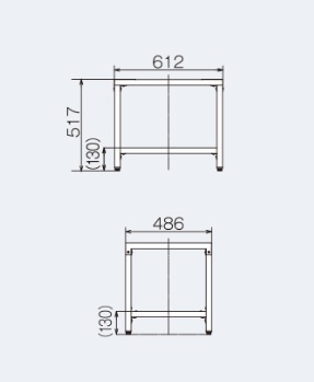 リンナイ（Rinnai） DS-80LSF 専用台（低）ピュアホワイト 乾太くん