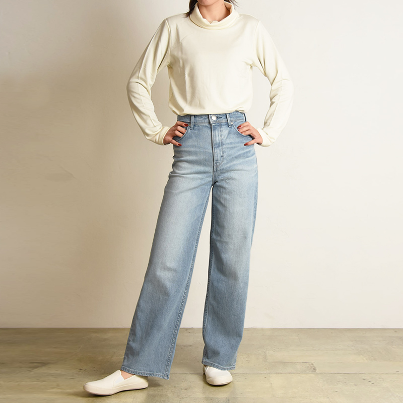 YANUK（ヤヌーク） 裾上げ無料 リリス LILITH ワイドストレート デニム