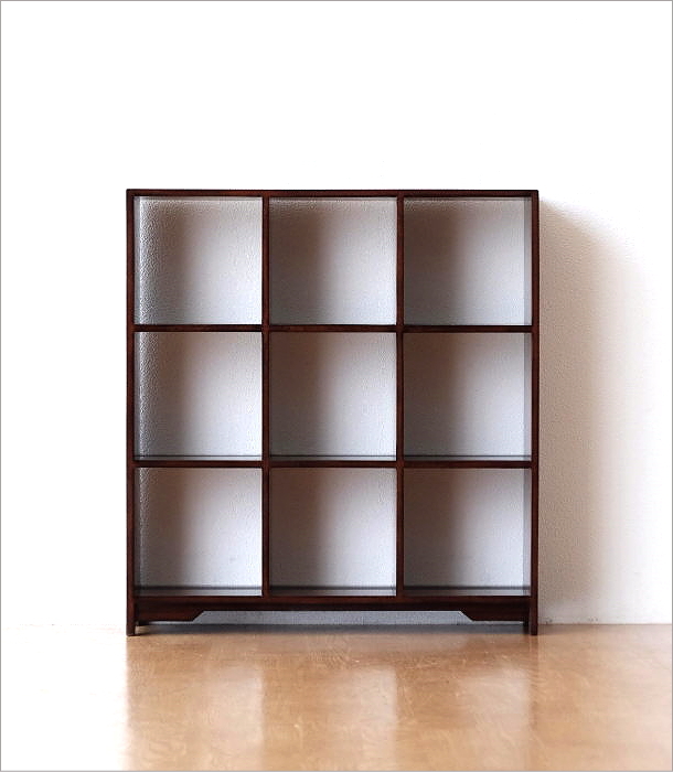 シェルフ 飾り棚 木製 おしゃれ マホガニー アンティーク調