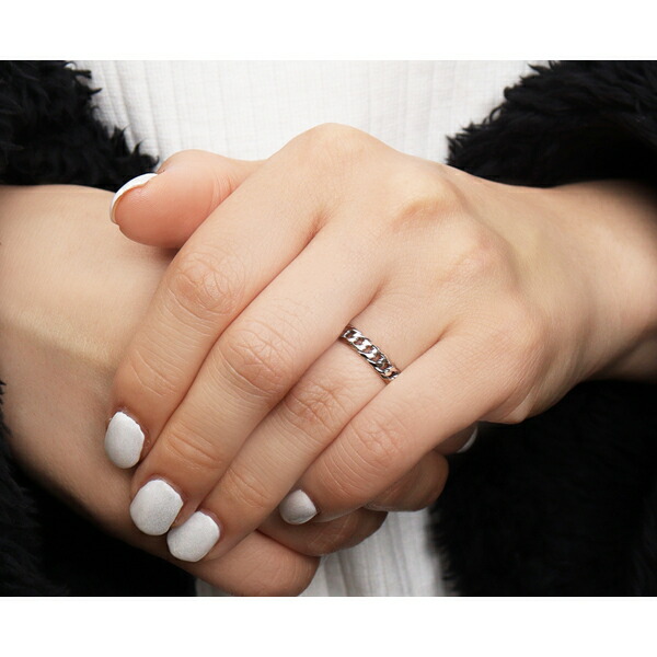 チェーンデザイン プラチナリング 5号〜21号 指輪 リング 喜平