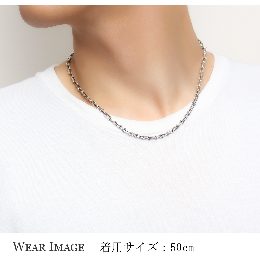 シルバー925 リンクチェーン ネックレス チェーン シルバー 45cm 50cm