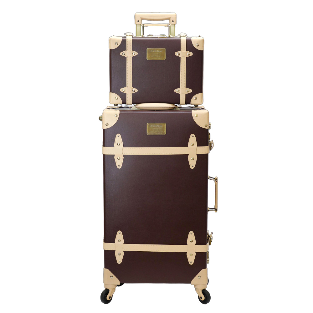 HANAism ミニトランク付き スーツケース LLサイズ 軽量 キャリーケース