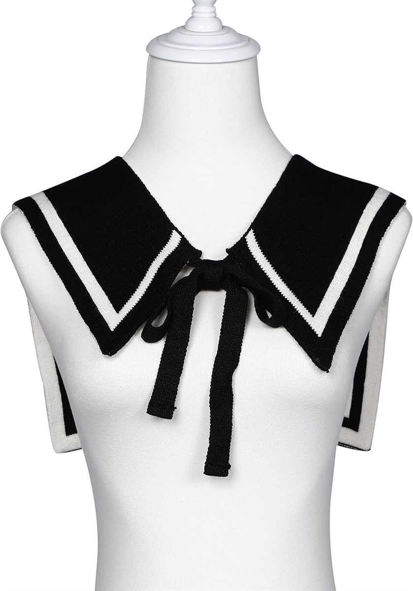 つけ襟 レディース セーラー 付け襟 つけえり ニット セーラー服