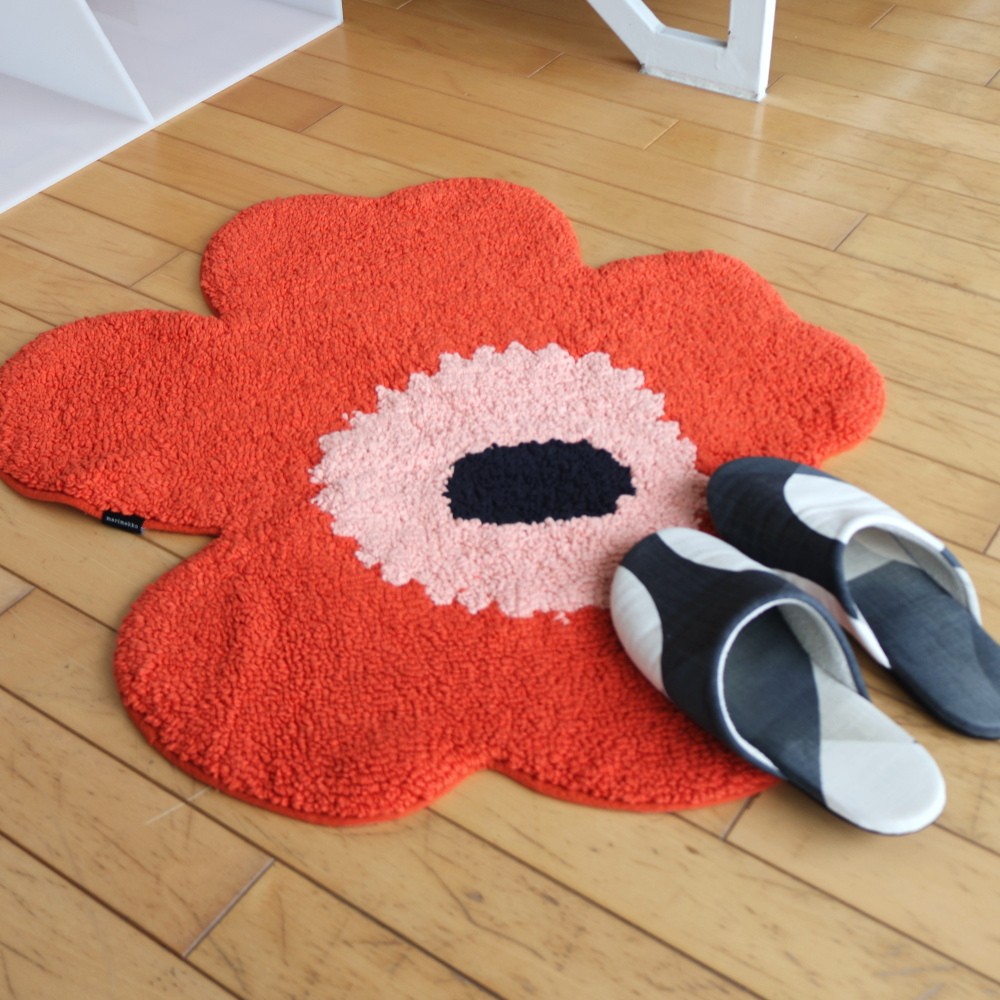 marimekko（マリメッコ） ウニッコ バスマット オレンジレッド