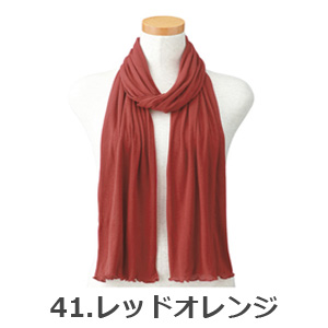 全25色 やわらか ストール 綿100％ 大判 無地 天使の綿シフォン ソフト