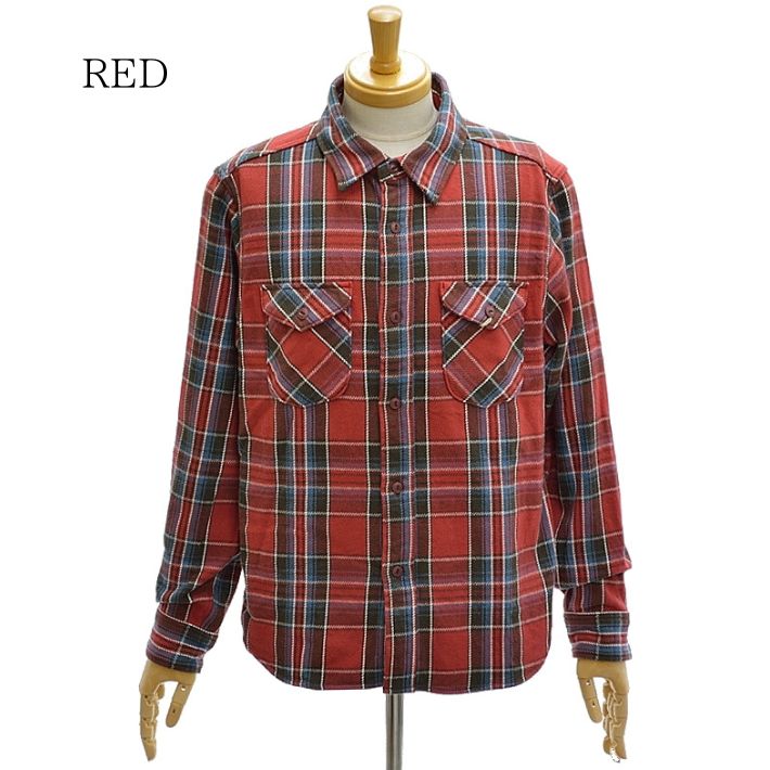 UES（ウエス） 502352 ネルシャツ ヘビーネル 先染めヘビーウェイト