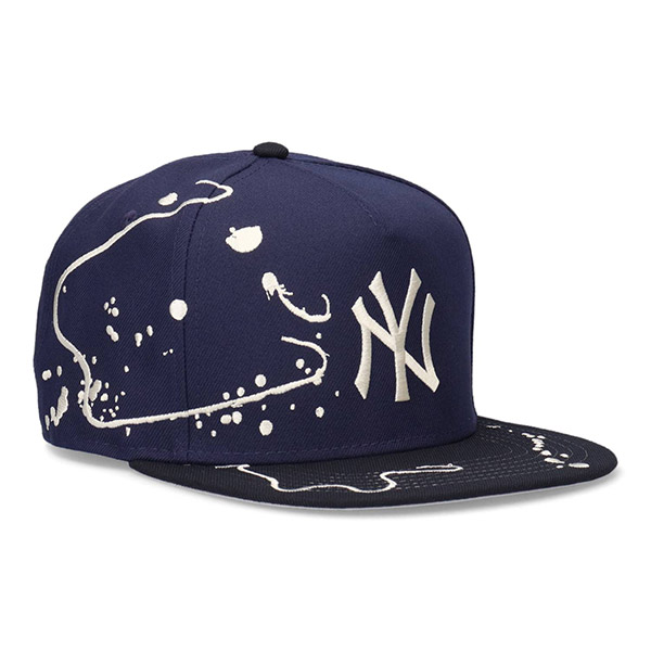 NEW ERA（ニューエラ） 5-PANEL スクエア バイザー ドリッピング LA NY