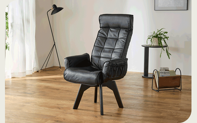 IRIS OHYAMA（アイリスオーヤマ） 高座椅子 リクライニング 回転 肘掛