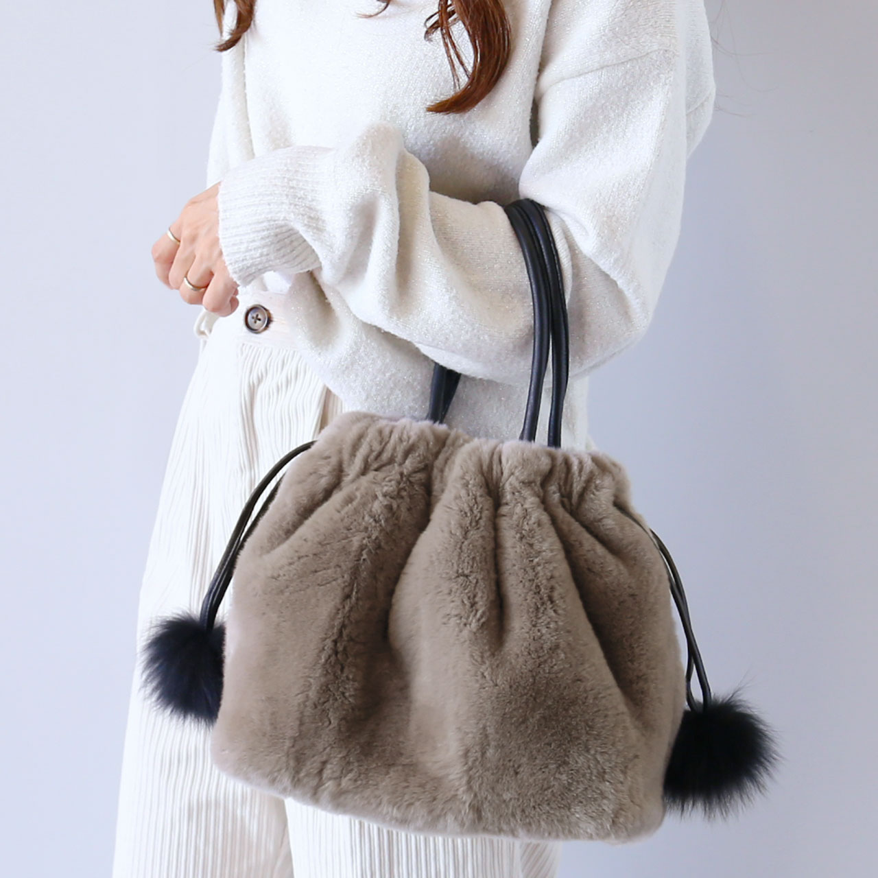 sankyo shokai（三京商会） [28h限定10%off]レッキス ファーバッグ