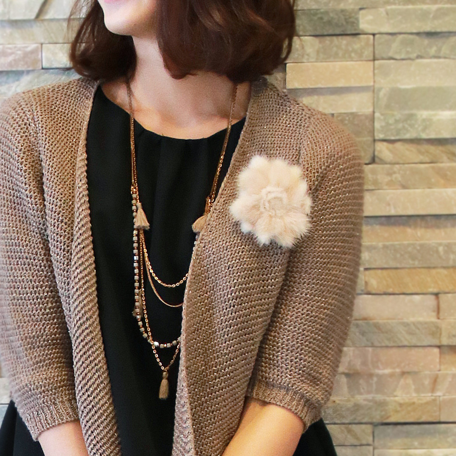 sankyo shokai（三京商会） ［期間限定価格］ファー コサージュ