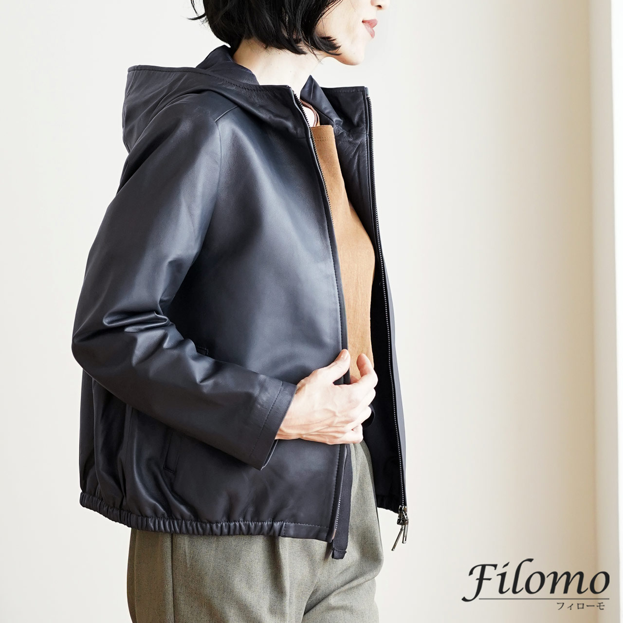 Filomo（フィローモ） [28h限定10%off]レザー パーカー レディース