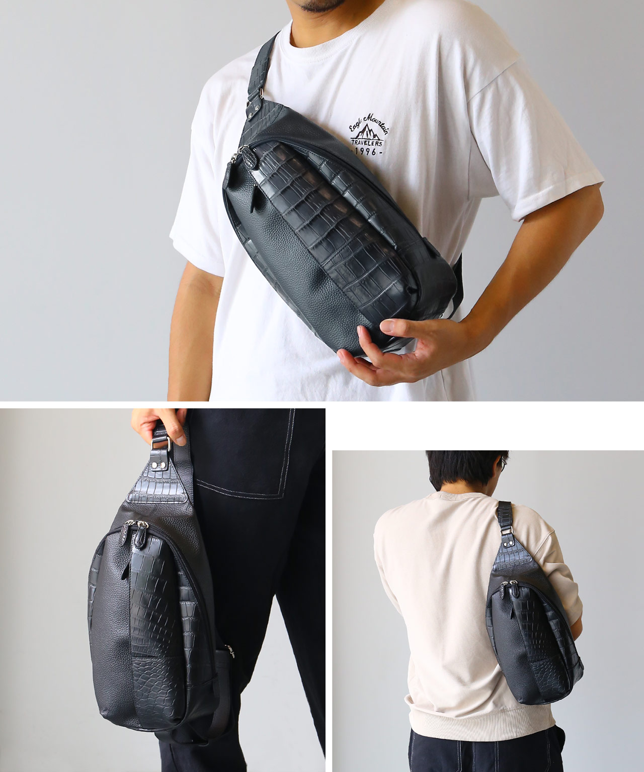 sankyo shokai（三京商会） [28h限定10%off]牛革 クロコダイル ボディ