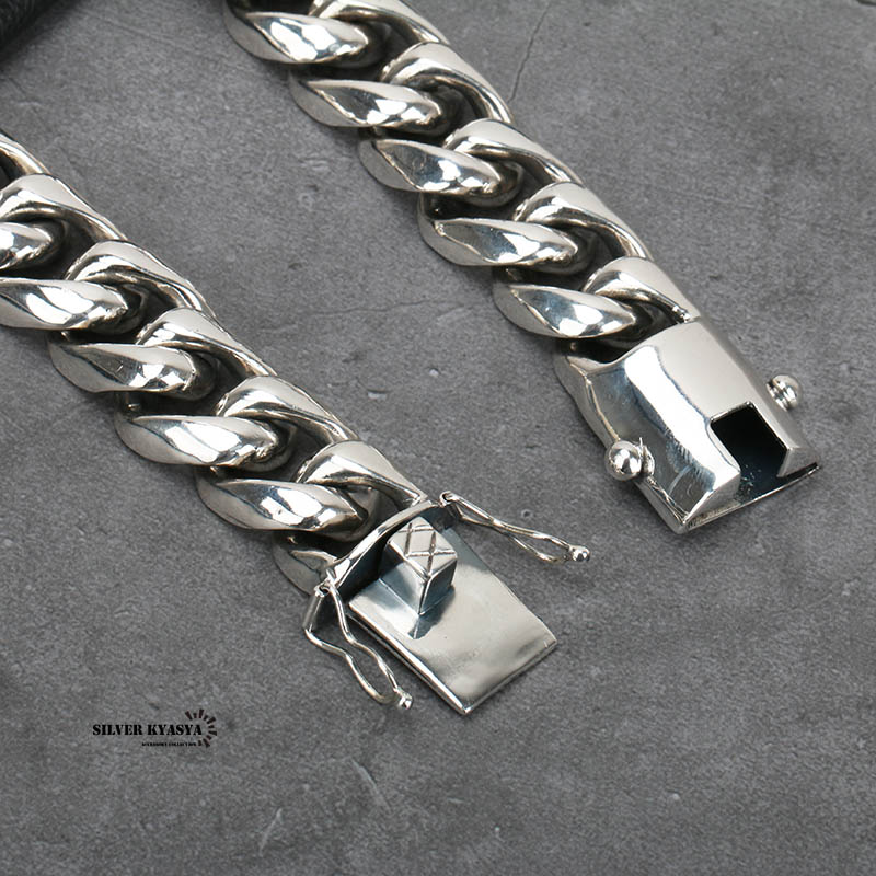 希少 超重厚 シルバー925 喜平ネックレス 極太 20mm マイアミ