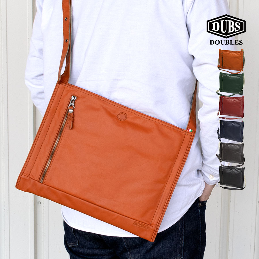 DOUBLES（ダブルス） ショルダーバッグ メンズ 本革 革 レザー 斜め