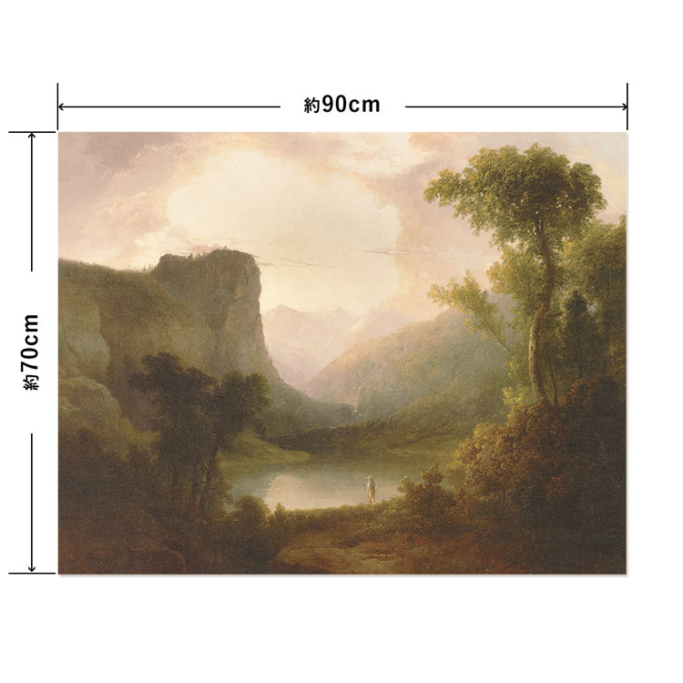 Hattan はがせる アートポスター インテリア Lサイズ 90×70 絵画 風景