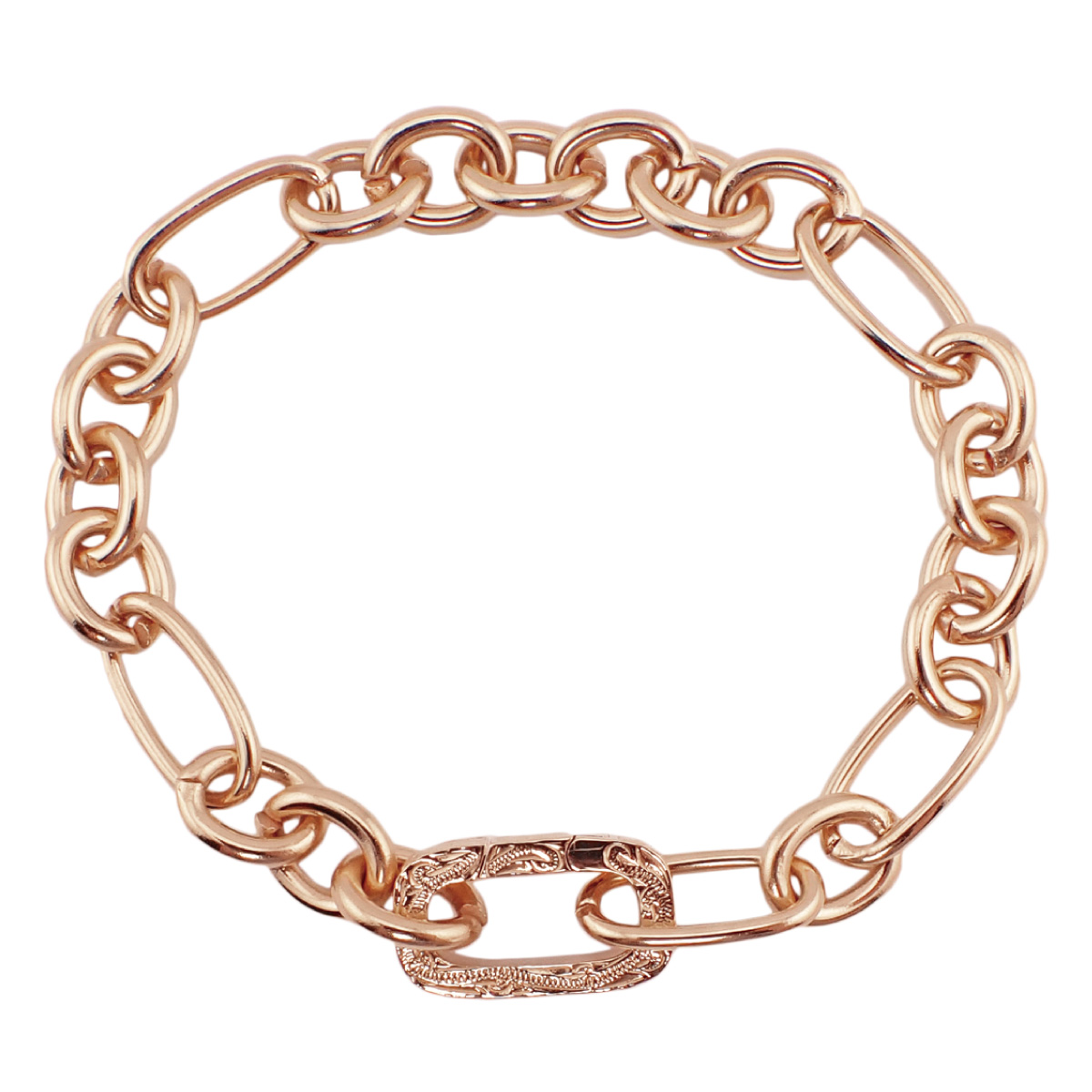 ブレスレット サージカルステンレス316L製 カラビナ チェーン