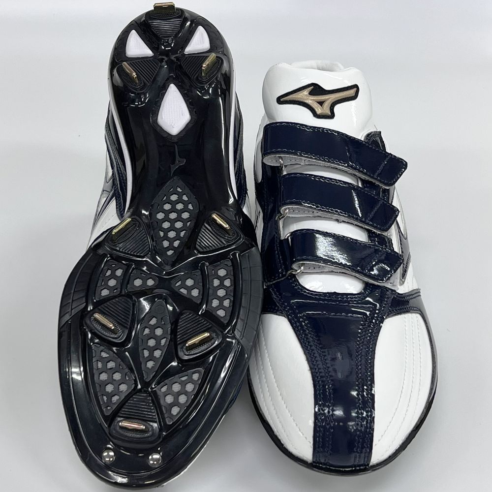 MIZUNO（ミズノ） 【サイズ交換送料無料】ホワイト×ネイビー 野球