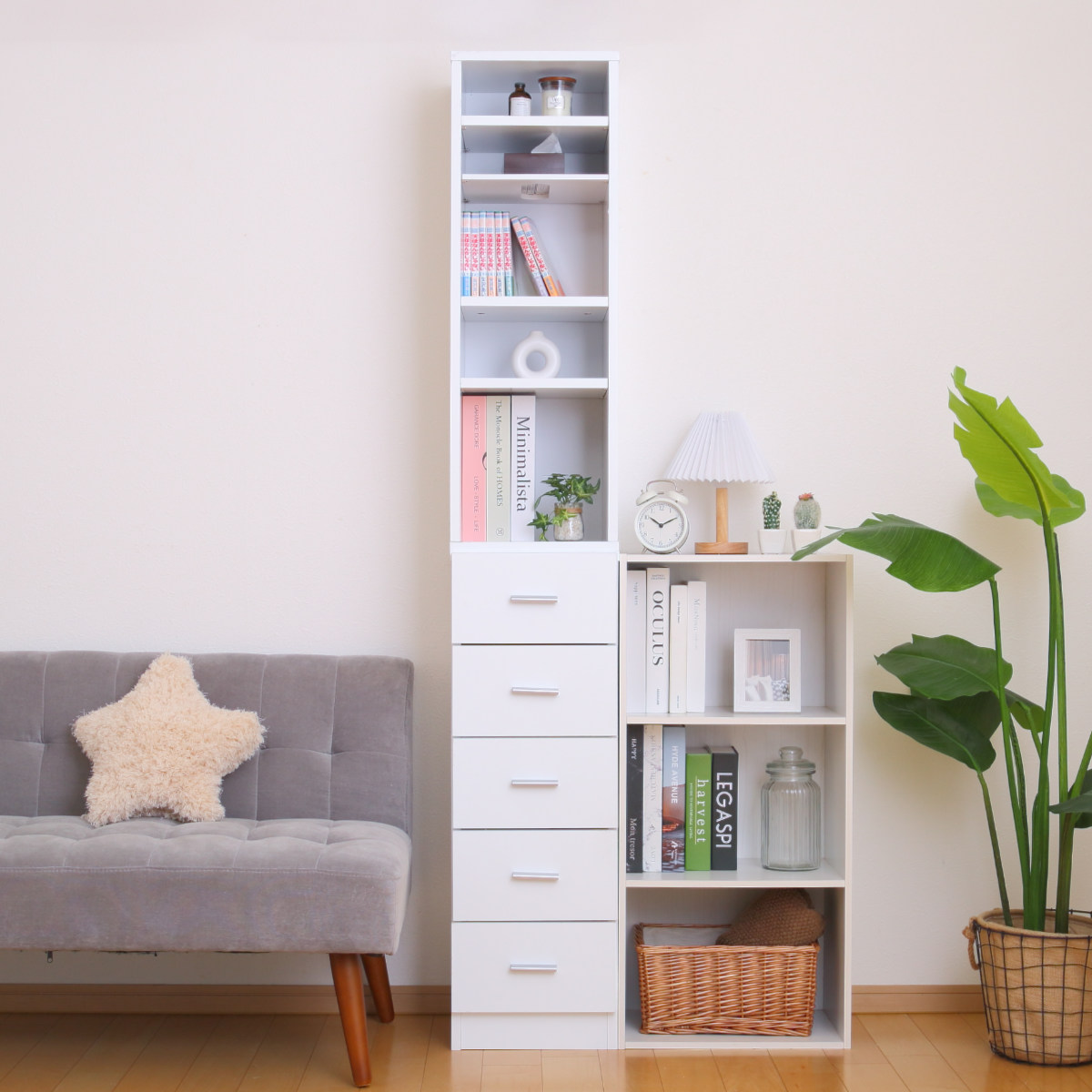 クロシオ スリムラック 幅30cm 収納ラック 棚 すき間収納 ストッカー