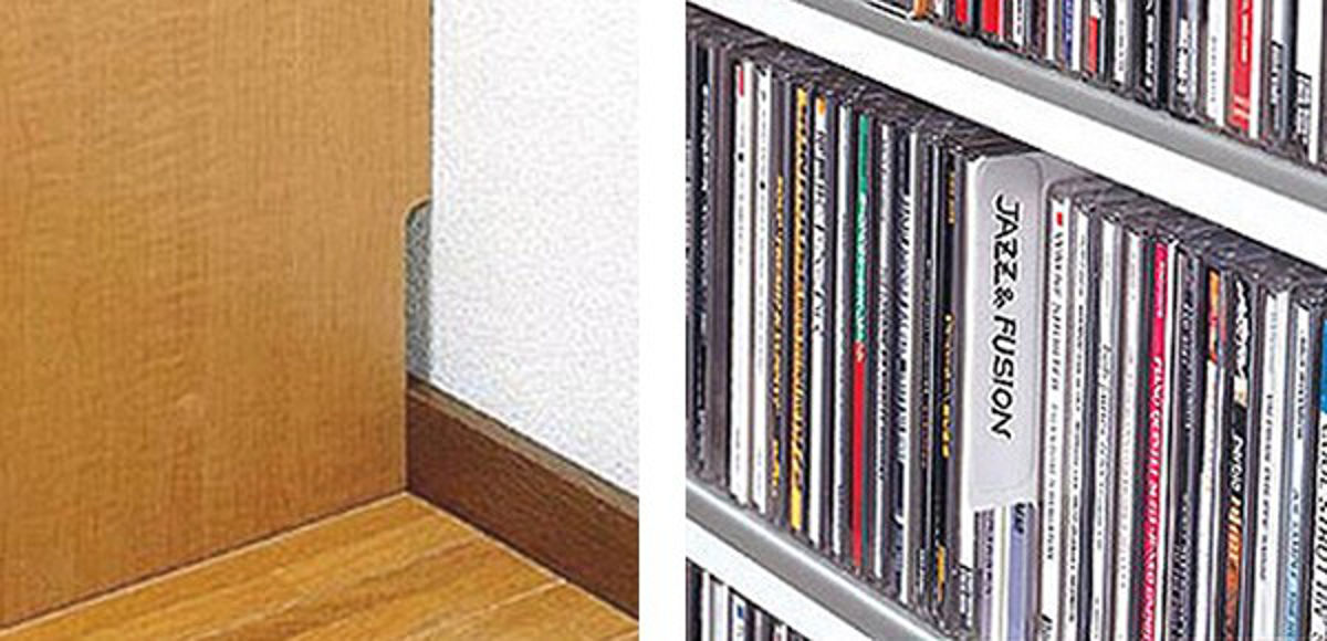 CDラック 幅139.2cm 5段 大量収納ストッカー （ ラック 棚 収納