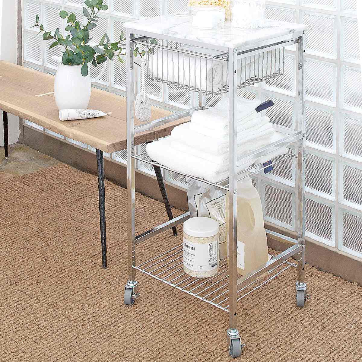 ASPLUND（アスプルンド） キッチンワゴン マーブルトップトローリー S