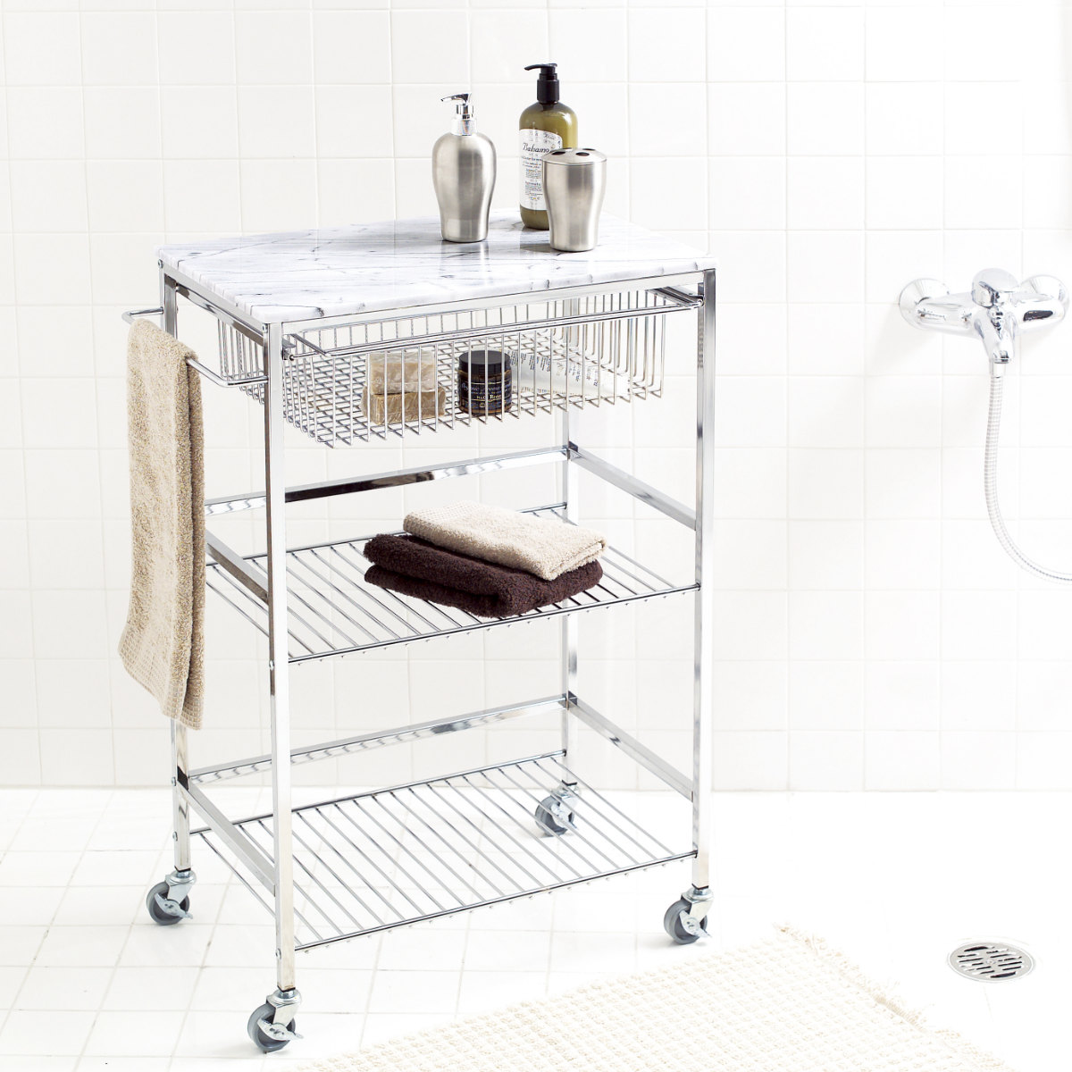 ASPLUND（アスプルンド） キッチンワゴン マーブルトップトローリー L