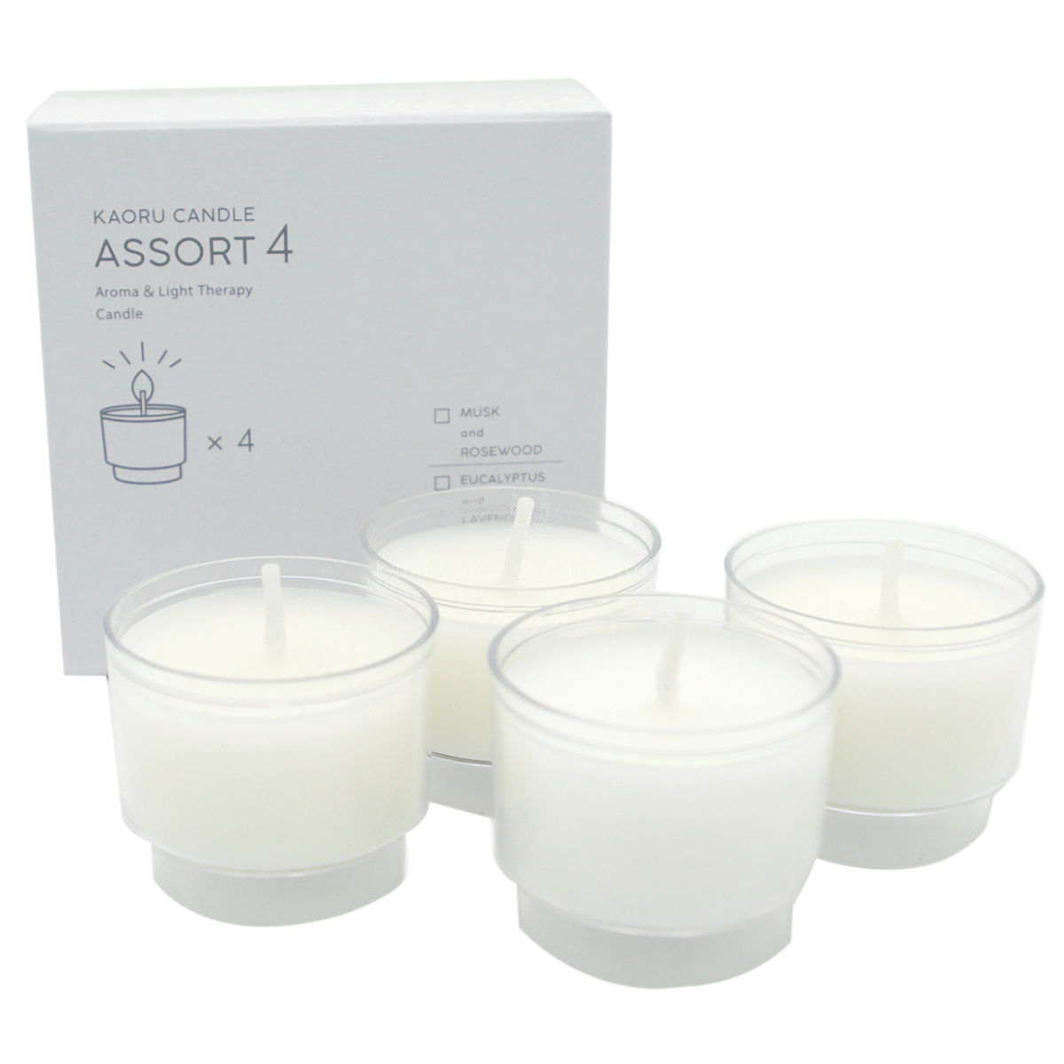 カメヤマキャンドル アロマキャンドル 香るキャンドルアソート4 4種