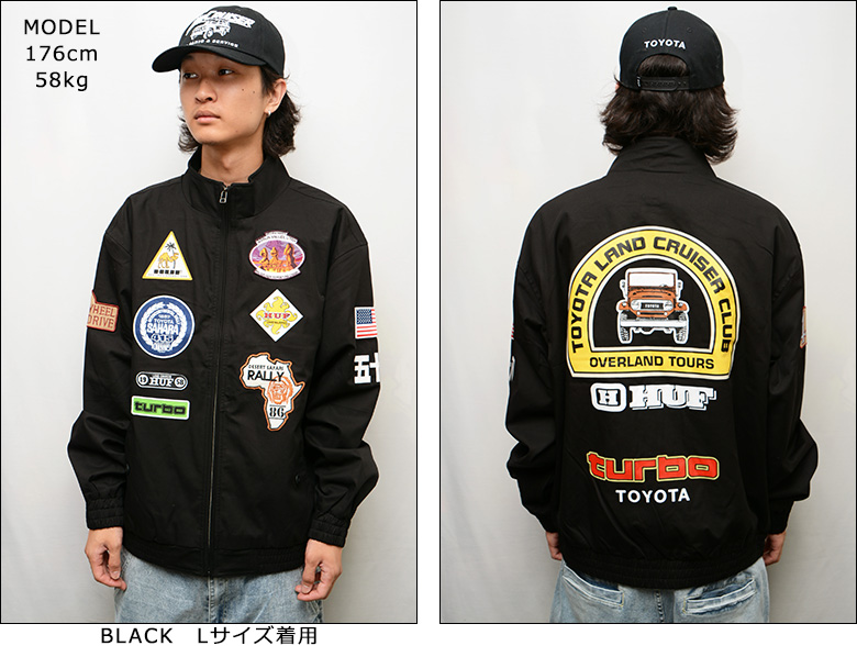 新品 HUF x LAND CRUISER ボンバージャケット Lサイズ 新品 HUF x LAND
