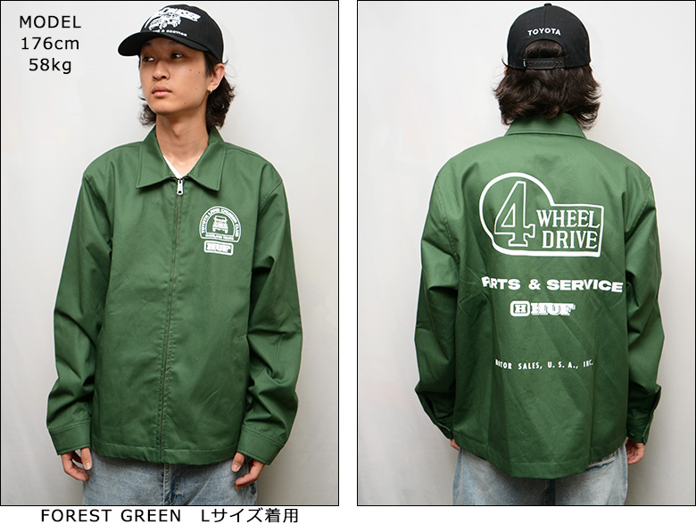 新品 HUF x LAND CRUISER ボンバージャケット Lサイズ 新品 HUF x LAND