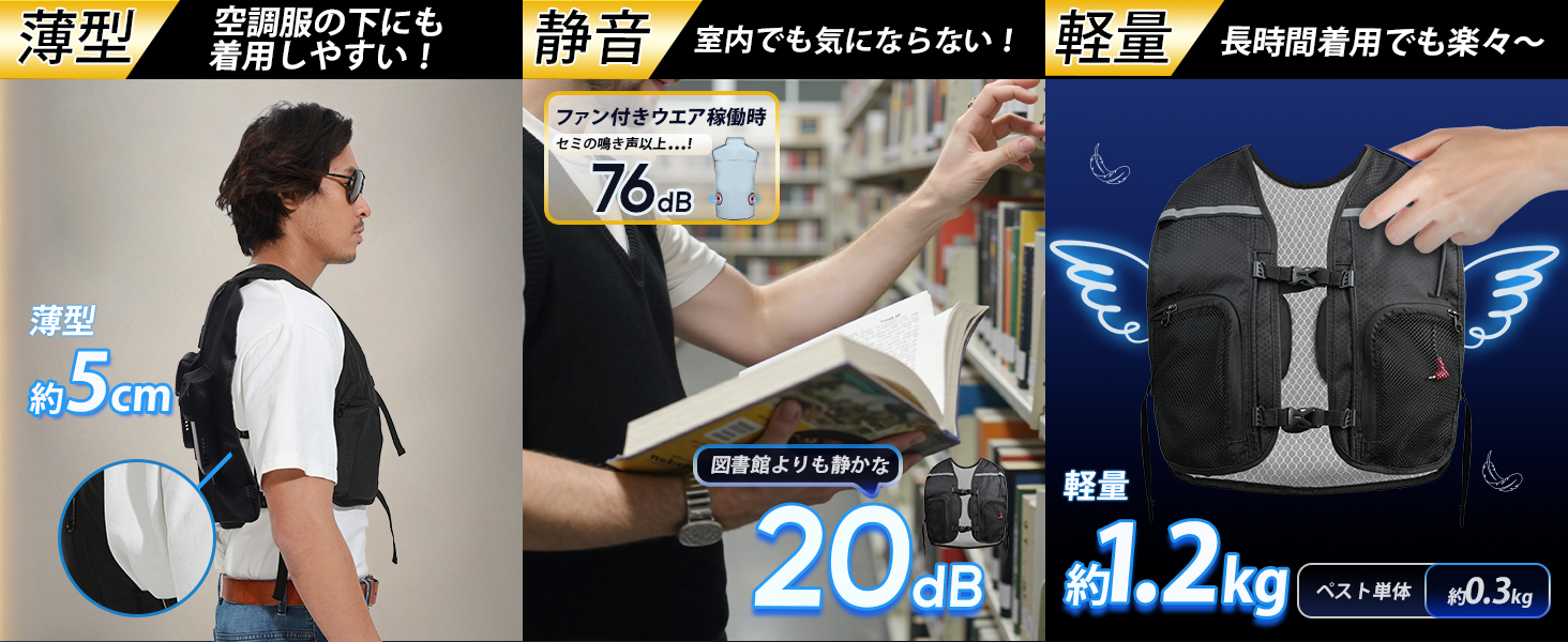 空調水冷服] ペルチェ ベスト 2025最新型のペルチェ素子技術搭載した