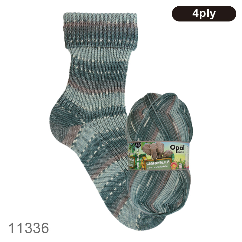 Opal Regenwald 19 4-ply（レーゲンヴァルド19）11330, 11331, 11332