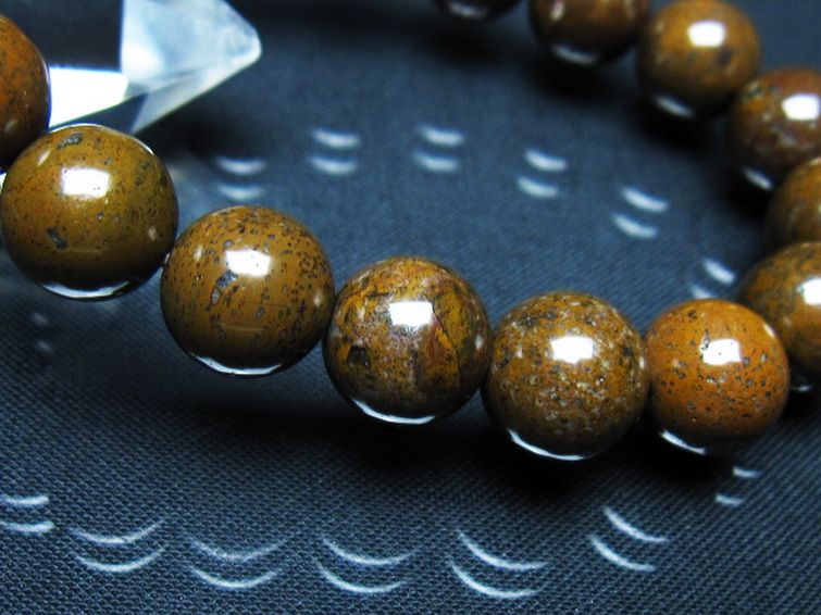 コンドライト「サハラNWA869隕石」 ブレスレット 11mm [t352-1805]