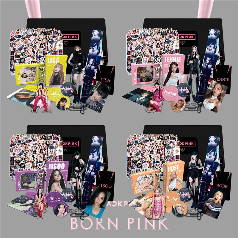 Blackpinkグッズ ギフトボックス フォトカード テープ Born Pink