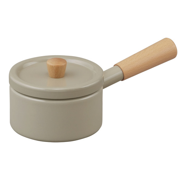 IRIS OHYAMA（アイリスオーヤマ） 鍋 14cm ih ih対応 片手鍋 ミルク