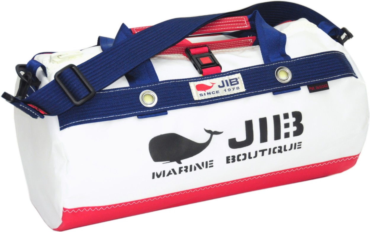 JIB（ジブ） DSB JIB ダッフルバッグSボーダー レッド×ネイビー