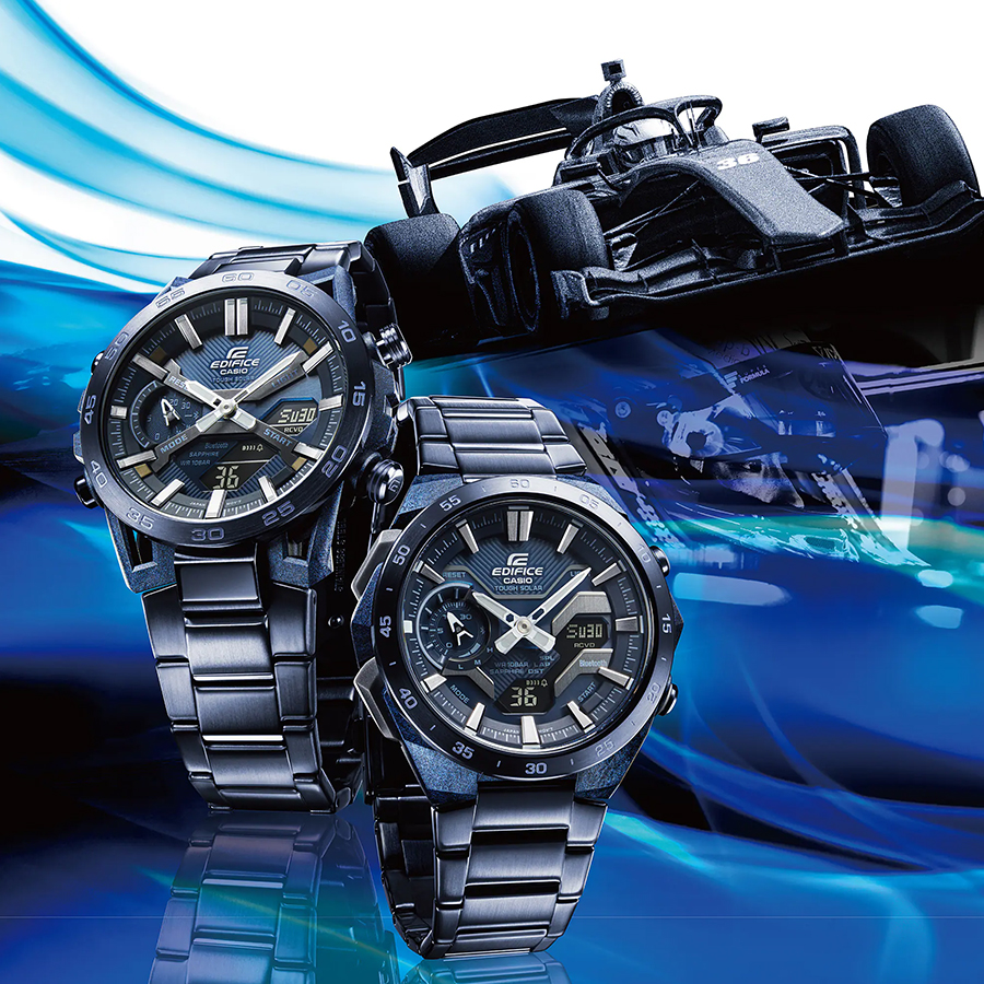 EDIFICE（CASIO） カシオ エディフィス ウィンドフロウ クールブルー