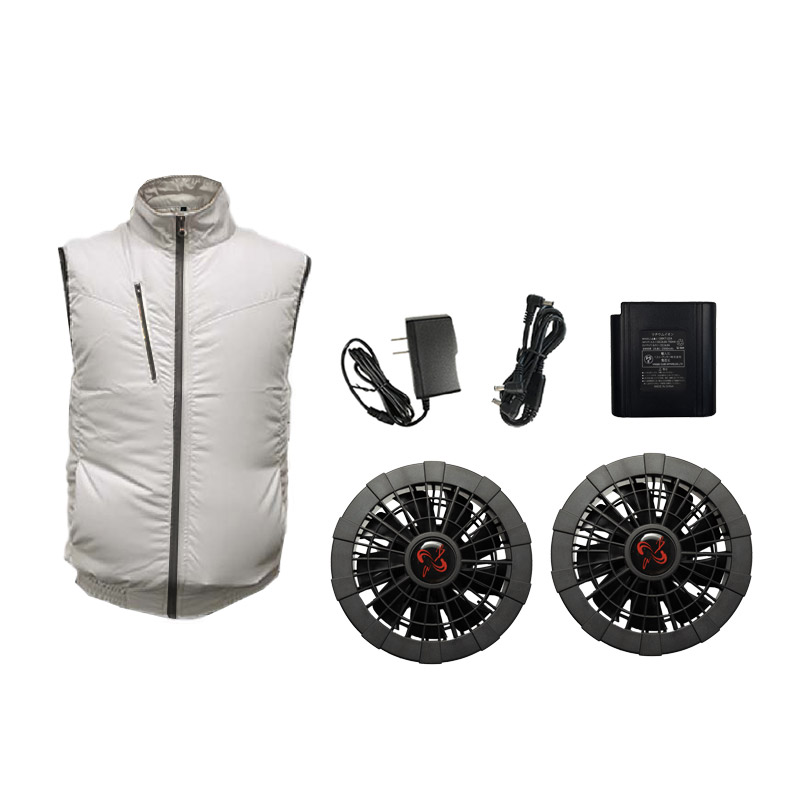 空調ベスト フルセット 14.8V バッテリー付き 2025夏用 作業服 セット